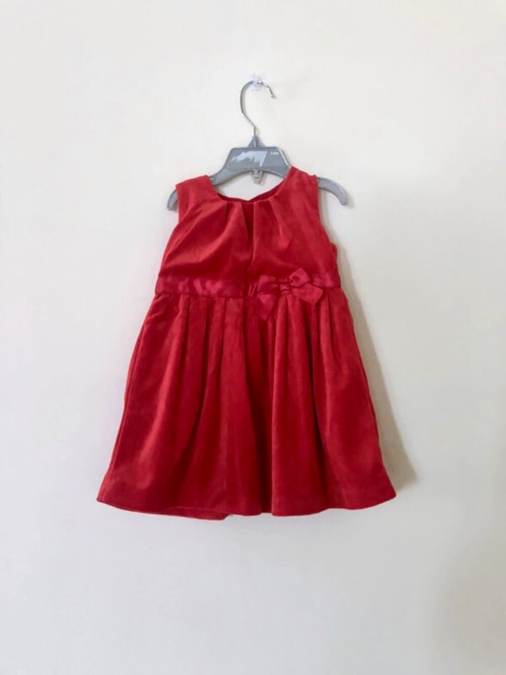 Carter's Toddlers Red Dress With Cute Bow